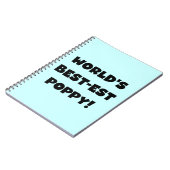 Die besten Mohngeschenke der Black Text World Notizblock (Linke Seite)