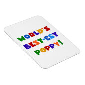 Die besten Mohngeschenke der Welt in hellen Farben Magnet (Rechte Seite)