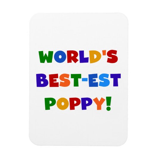 Die besten Mohngeschenke der Welt in hellen Farben Magnet (Vertikal)