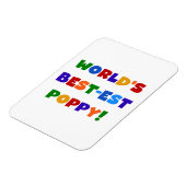 Die besten Mohngeschenke der Welt in hellen Farben Magnet (Linke Seite)