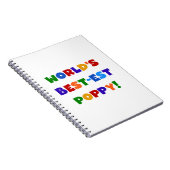 Die besten Mohngeschenke der Welt in hellen Farben Notizblock (Rechte Seite)