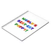 Die besten Mohngeschenke der Welt in hellen Farben Notizblock (Linke Seite)