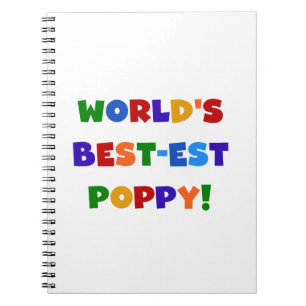 Die besten Mohngeschenke der Welt in hellen Farben Notizblock