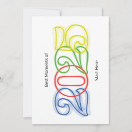 Die besten Momente des Jahres 2025 beginnen hier Feiertagskarte