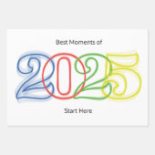 Die besten Momente des Jahres 2025 beginnen hier Geschenkpapier Set (Vorderseite 3)