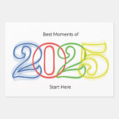Die besten Momente des Jahres 2025 beginnen hier Geschenkpapier Set (Vorderseite 2)