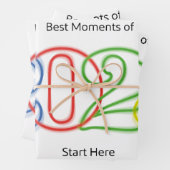 Die besten Momente des Jahres 2025 beginnen hier Geschenkpapier Set (Beispiel)