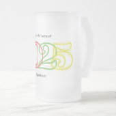 Die besten Momente des Jahres 2025 beginnen hier Mattglas Bierglas (VorderseiteRechts)