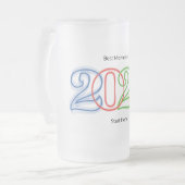 Die besten Momente des Jahres 2025 beginnen hier Mattglas Bierglas (Vorderseite Links)