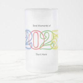 Die besten Momente des Jahres 2025 beginnen hier Mattglas Bierglas