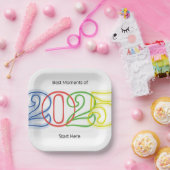 Die besten Momente des Jahres 2025 beginnen hier Pappteller (Party)