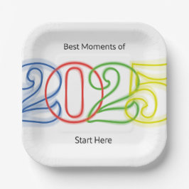 Die besten Momente des Jahres 2025 beginnen hier Pappteller