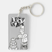 Die besten Mütter beim Kuchen finden Schlüsselanhänger (Rückseite)