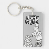 Die besten Mütter beim Kuchen finden Schlüsselanhänger (Vorderseite)