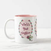 Die besten Nachbarn der Welt Zweifarbige Tasse (Links)