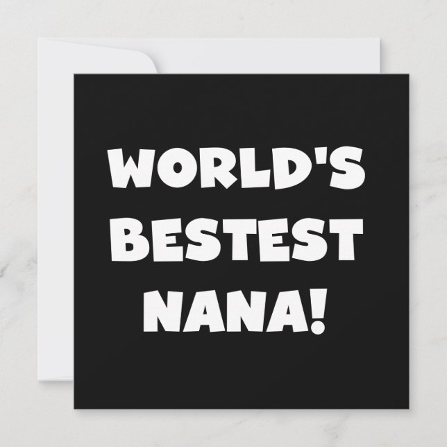 Die besten Nana Black und White Tshirts der Welt (Vorderseite)