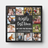 Die besten Nana Grandkids 12 Foto Collage Plaqu Fotoplatte (Vorderseite)