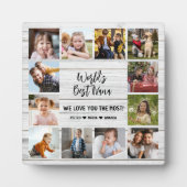 Die besten Nana Grandkids 12 Foto Collage Plaqu Fotoplatte (Vorderseite)