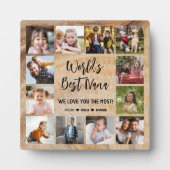 Die besten Nana Grandkids 12 FotoCollage Fotoplatte (Vorderseite)