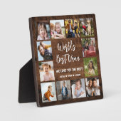 Die besten Nana Grandkids 12 FotoCollage Fotoplatte (Vorderseite)