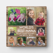 Die besten Nana-Grandkinder der Welt 8 FotoCollage Fotoplatte (Vorderseite)