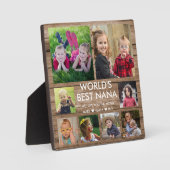 Die besten Nana-Grandkinder der Welt 8 FotoCollage Fotoplatte (Vorderseite)