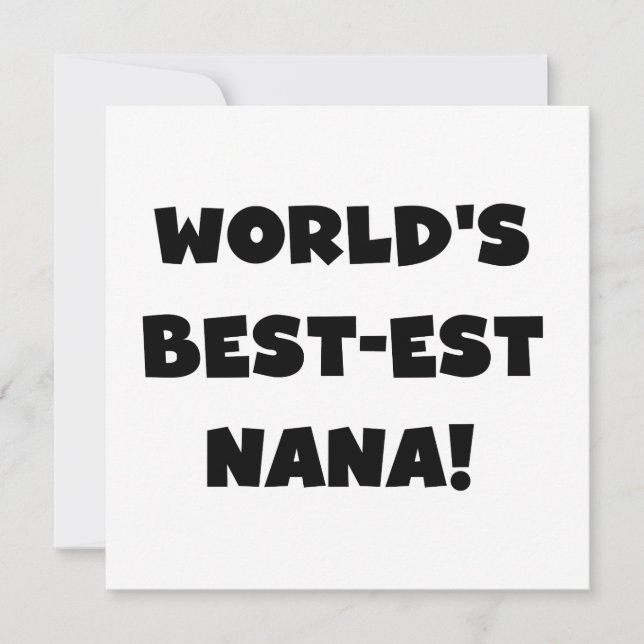 Die besten Nana-Schwarz-Weiß-T - Shirt der Welt (Vorderseite)