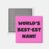 Die besten Nani-T - Shirt und Geschenke der Black  Magnet (Vorderseite/Rückseite)