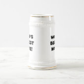 Die besten Nonnie-Geschenke der Black Text World Bierglas (Mittel)