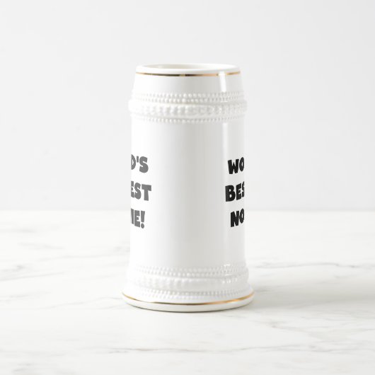 Die besten Nonnie-Geschenke der Black Text World Bierglas (Mittel)