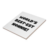 Die besten Nonnie-Geschenke der Black Text World Fliese (Seite)