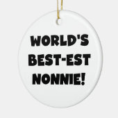 Die besten Nonnie-Geschenke der Black Text World Keramikornament (Links)