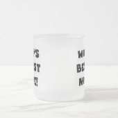 Die besten Nonnie-Geschenke der Black Text World Mattglastasse (Mittel)
