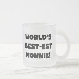 Die besten Nonnie-Geschenke der Black Text World Mattglastasse