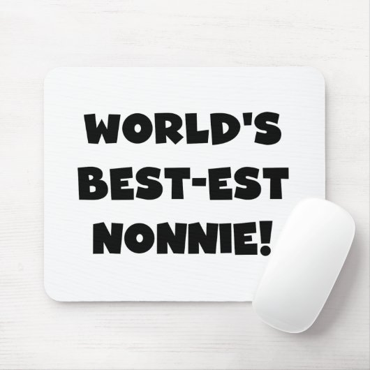 Die besten Nonnie-Geschenke der Black Text World Mousepad (Mit Mouse)