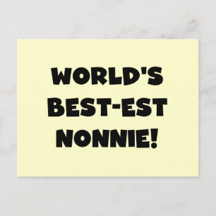 Die besten Nonnie-Geschenke der Black Text World Postkarte