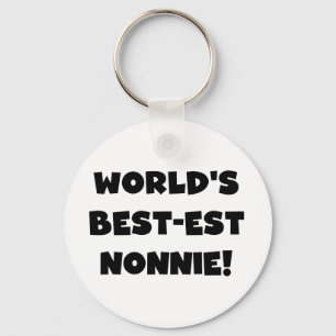 Die besten Nonnie-Geschenke der Black Text World Schlüsselanhänger