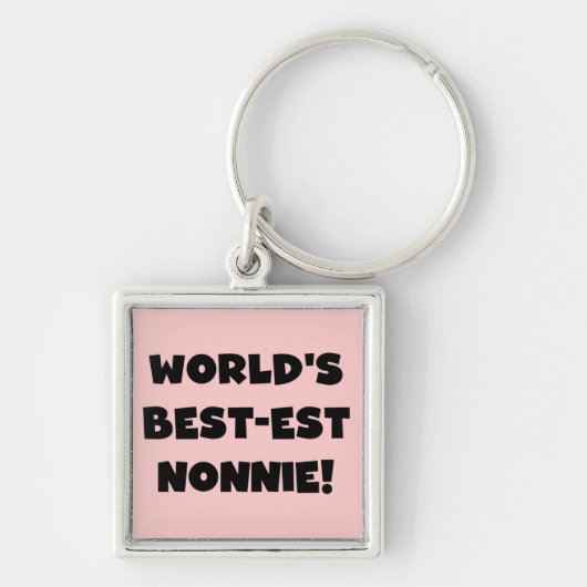 Die besten Nonnie-Geschenke der Black Text World Schlüsselanhänger (Vorne)