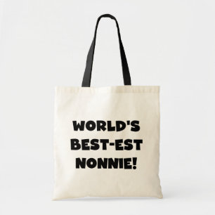 Die besten Nonnie-Geschenke der Black Text World Tragetasche