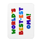 Die besten Oma-Farben der Welt - Geschenke Magnet (Vertikal)