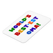 Die besten Oma-Farben der Welt - Geschenke Magnet (Linke Seite)