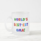 Die besten Oma-Farben der Welt - Geschenke Mattglastasse (Links)