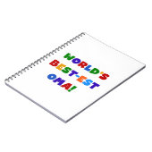 Die besten Oma-Farben der Welt - Geschenke Notizblock (Linke Seite)