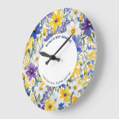 Die besten Oma-Hübsch-Blüten der Welt Personalisie Große Wanduhr (Winkel)