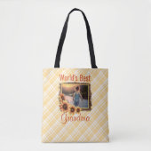 Die besten Oma-Sonnenblumen der Welt und die Karie Tasche (Vorderseite)