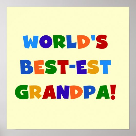 Die besten Opa-Bright-Geschenke der Welt Poster (Vorne)