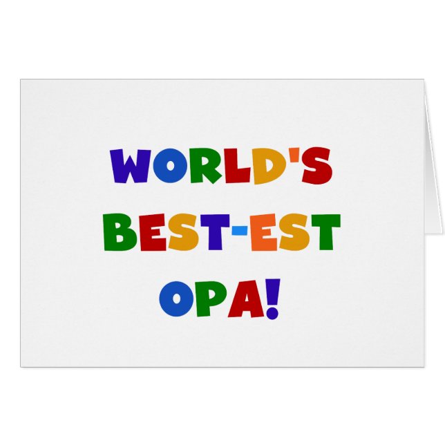 Die besten opa-farbenen Geschenke der Welt (Vorderseite (Horizontal))