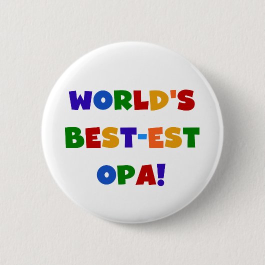 Die besten opa-farbenen Geschenke der Welt Button (Vorderseite)