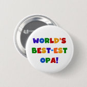 Die besten opa-farbenen Geschenke der Welt Button (Vorne & Hinten)