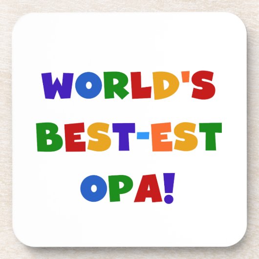 Die besten opa-farbenen Geschenke der Welt Getränkeuntersetzer (Vorderseite)